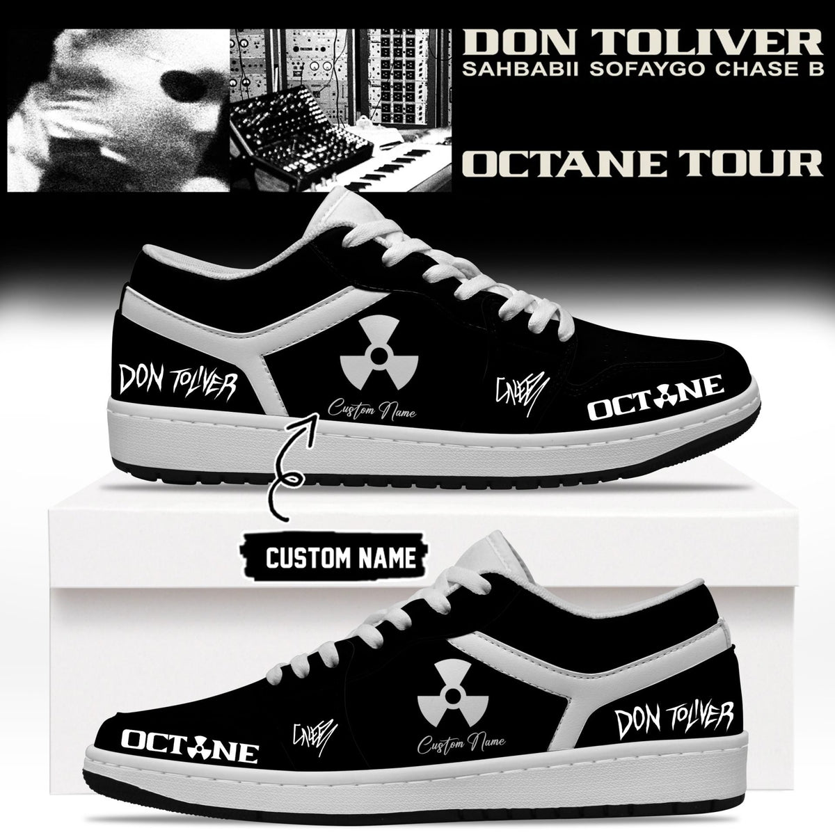 Don Toliver Octane Tour signed Shoes AP182