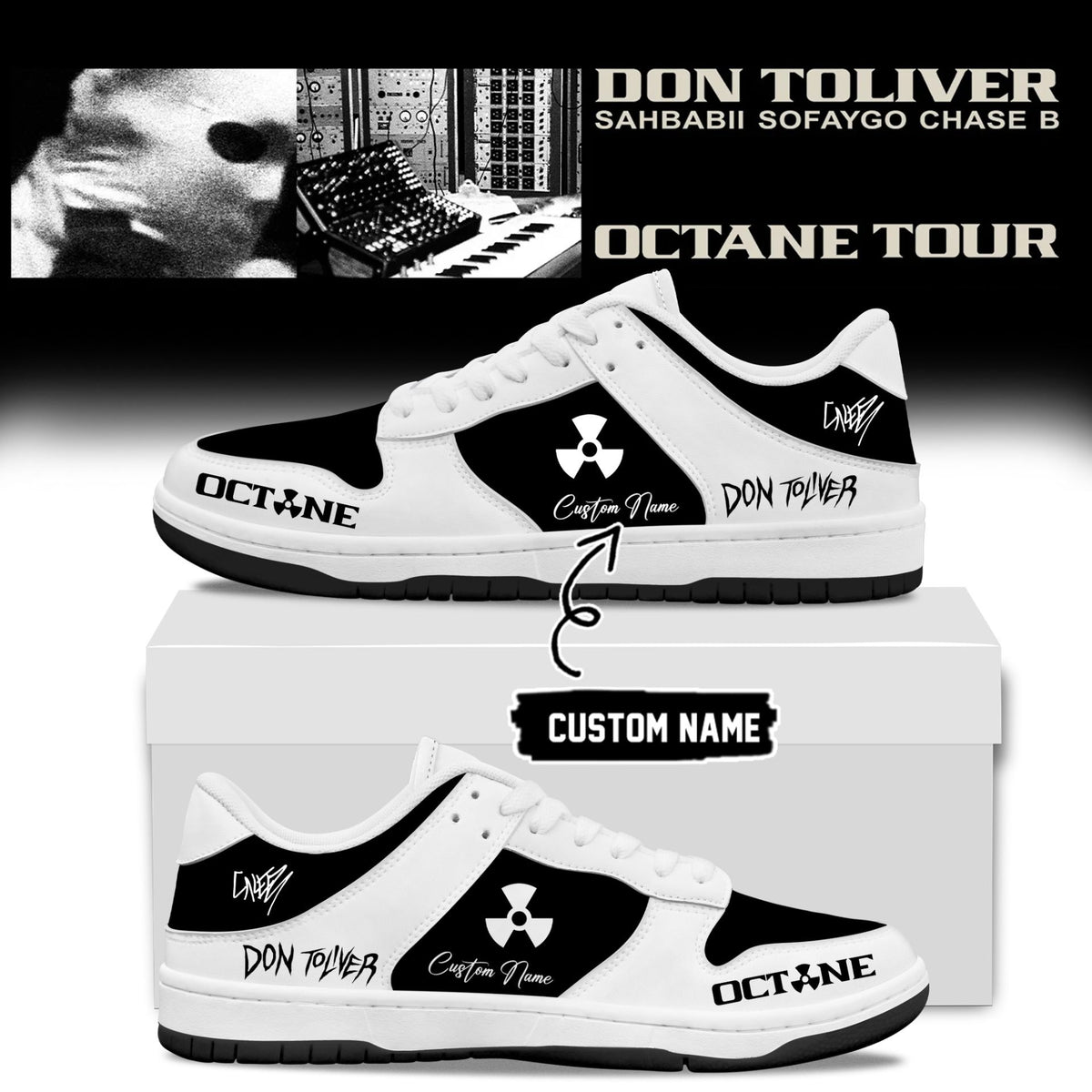 Don Toliver Octane Tour signed Shoes AP183