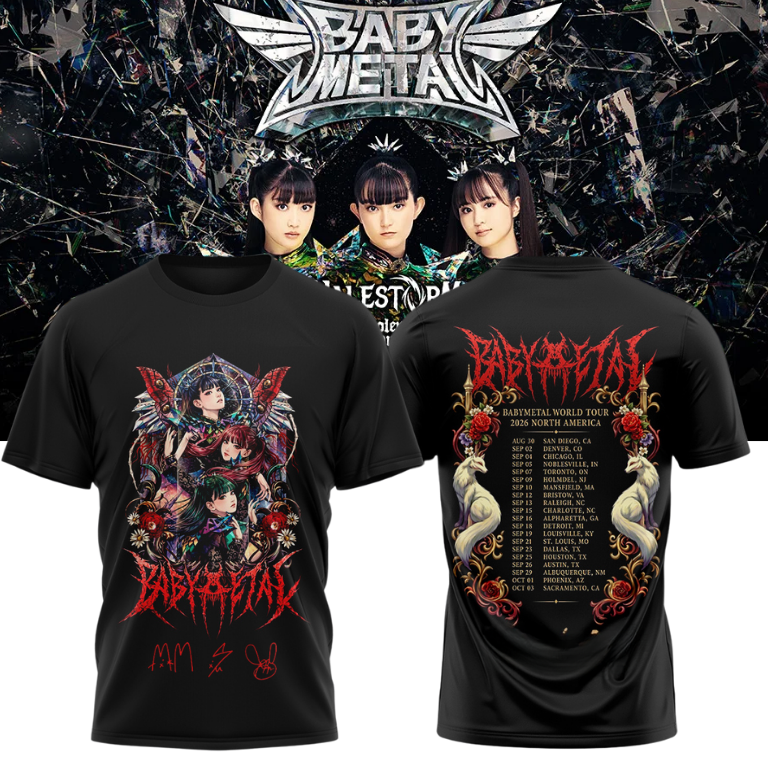 BABYMETAL WORLD TOUR signed T-shirt BBM1
