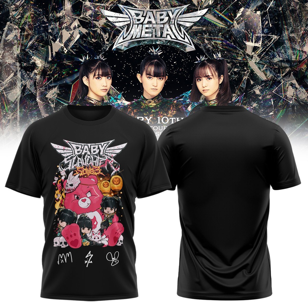 BABYMETAL WORLD TOUR signed T-shirt bbm15
