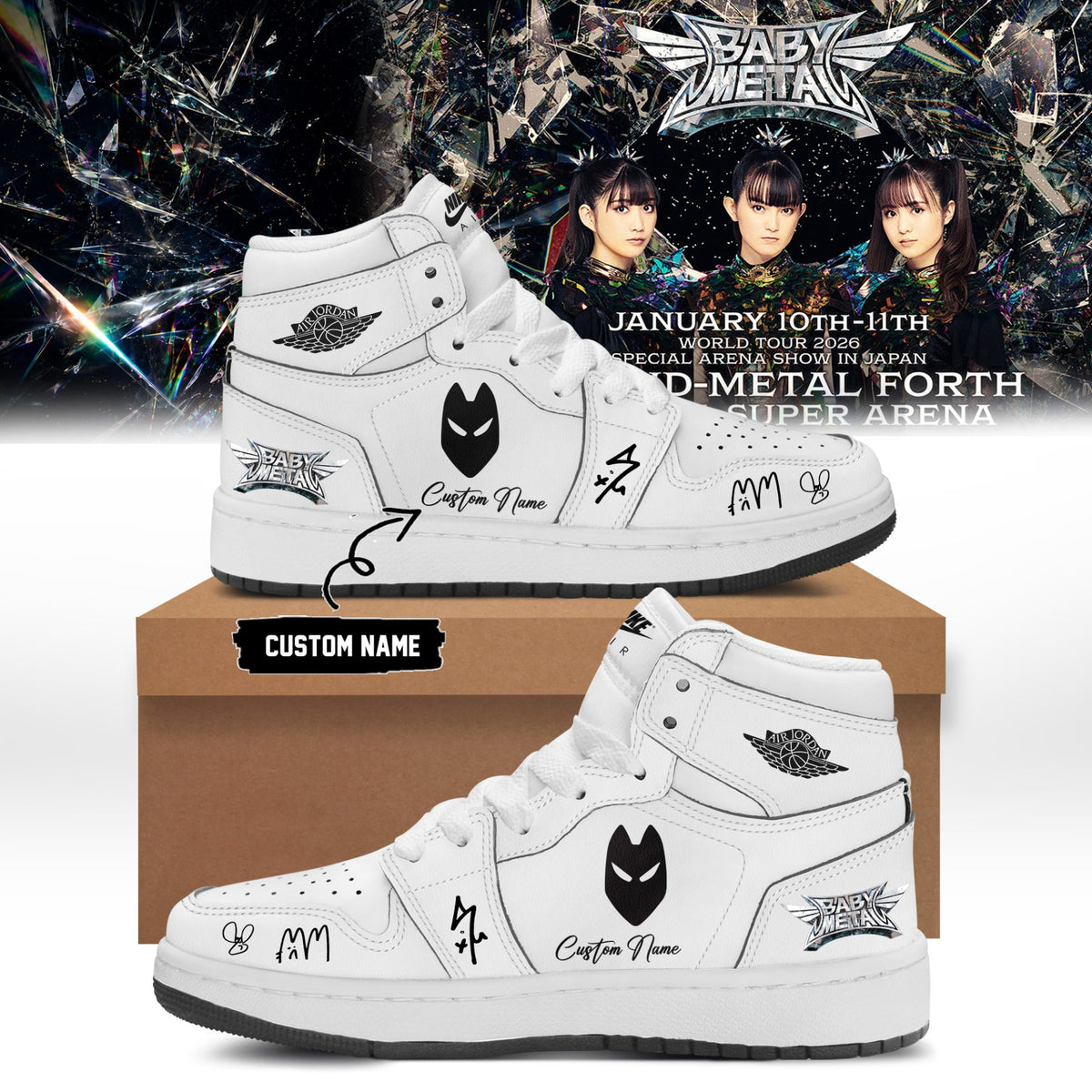 BABYMETAL WORLD TOUR signed Shoes bbm21