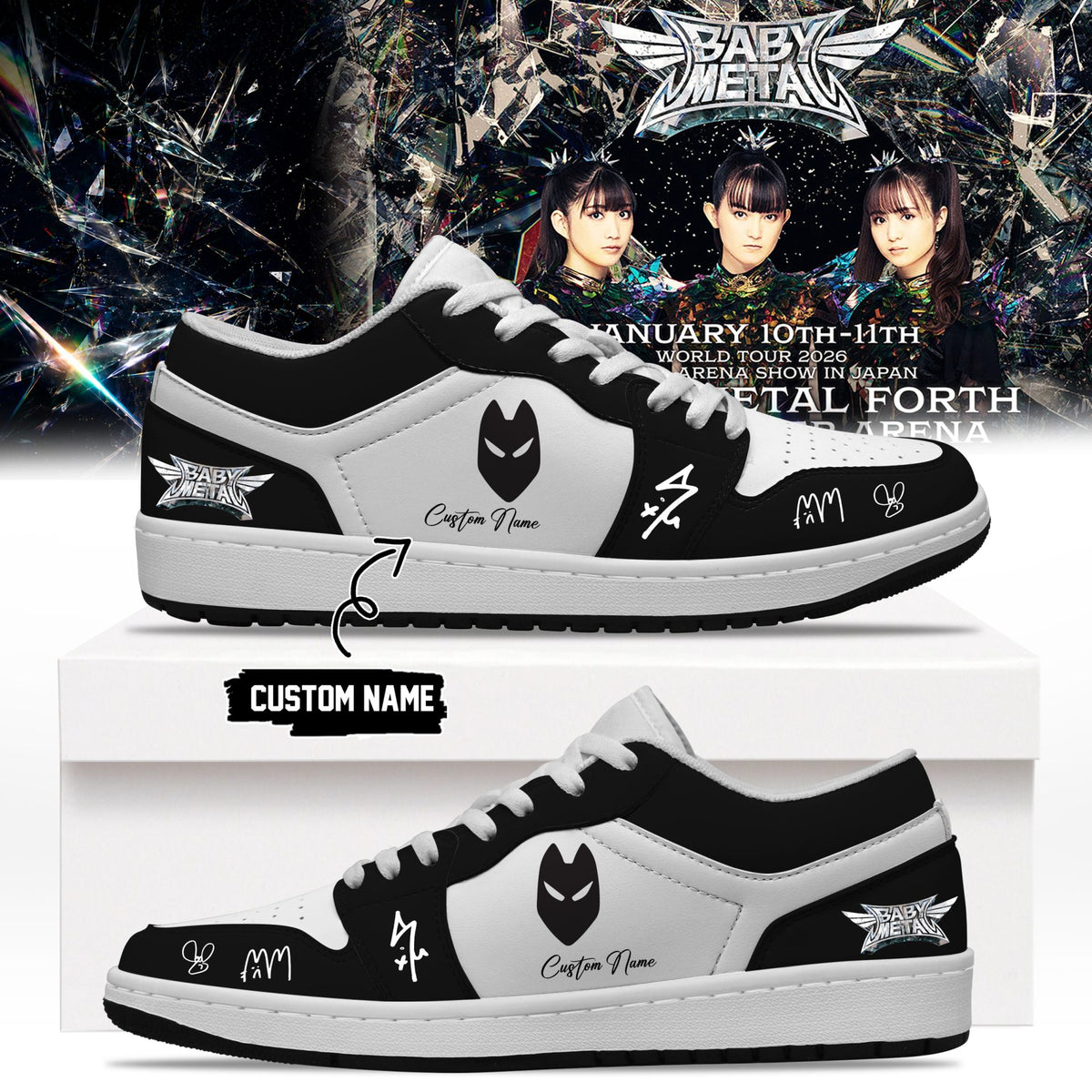 BABYMETAL WORLD TOUR signed Shoes bbm25