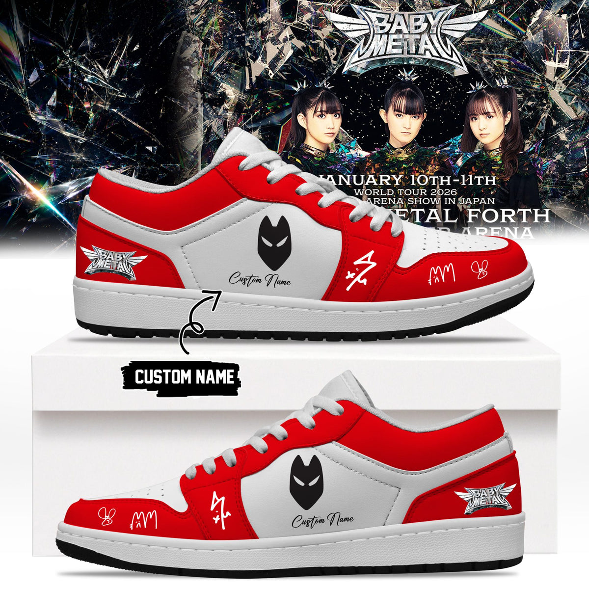 BABYMETAL WORLD TOUR signed Shoes bbm27