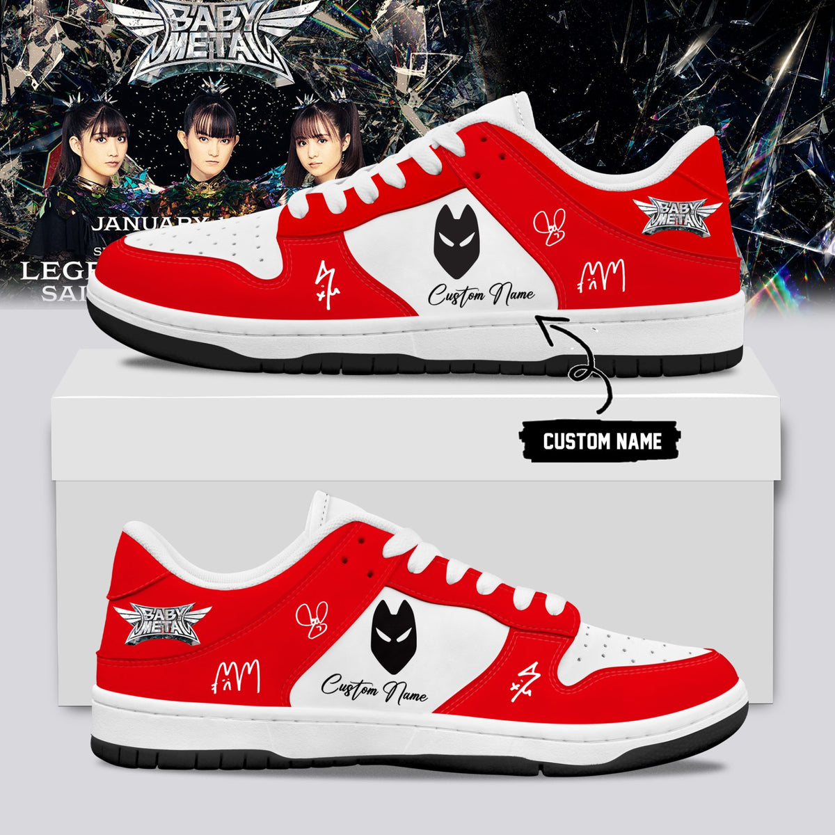 BABYMETAL WORLD TOUR signed Shoes bbm28