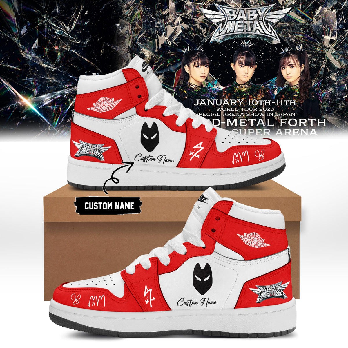 BABYMETAL WORLD TOUR signed Shoes bbm29