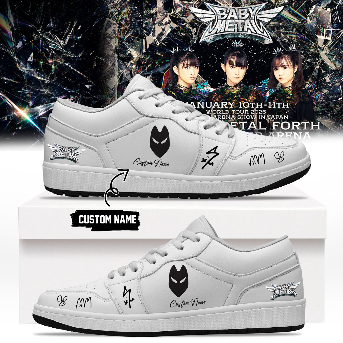 BABYMETAL WORLD TOUR signed Shoes bbm30