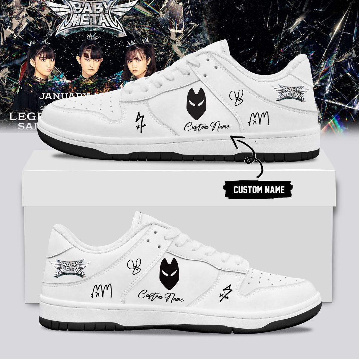BABYMETAL WORLD TOUR signed Shoes bbm31