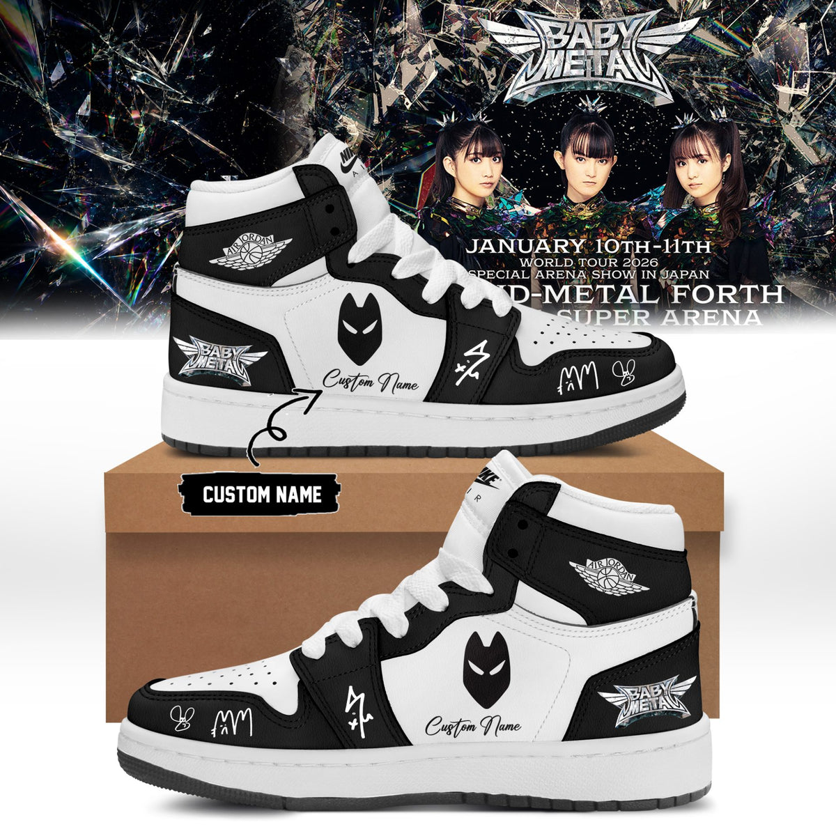 BABYMETAL WORLD TOUR signed Shoes bbm32